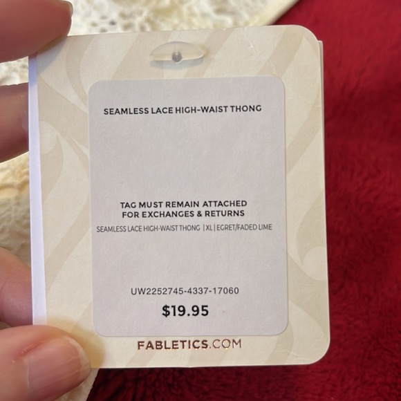 Fabletics Seamless Lace High Waist Thong NWT XL - Picture 12 of 13